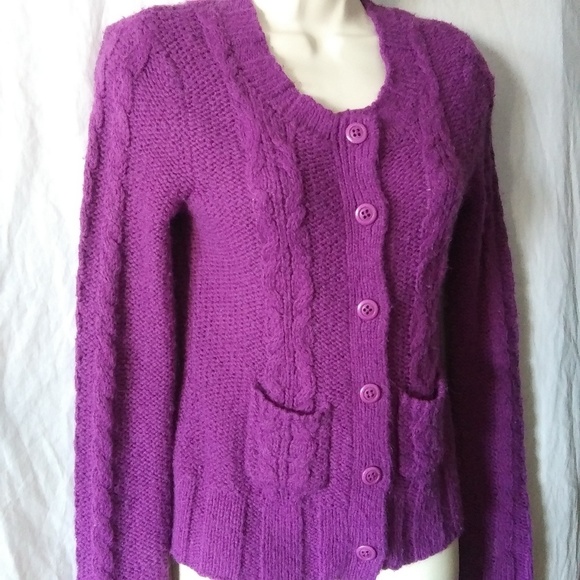 Fossil knit sweater button closure long sleeves women’s Size Small - Picture 9 of 9